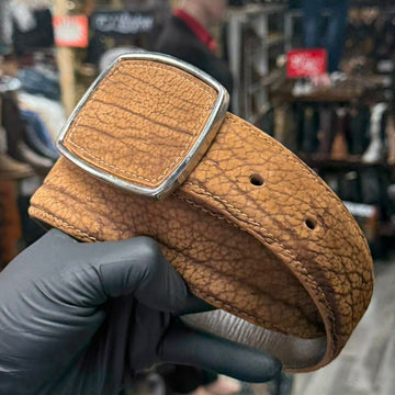 Cinto Miel Cuello De Toro Para Caballero