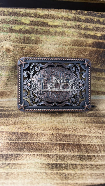 Hebilla Metal Oracion Al Vaquero para Cinto Dos Pulgadas - 100% Garantía de Calidad